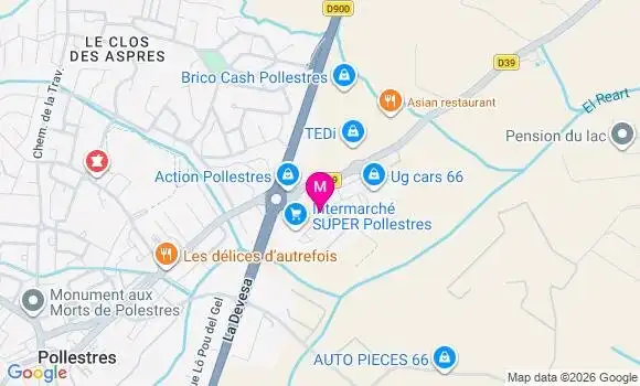 Localisation Intermarche - 66450