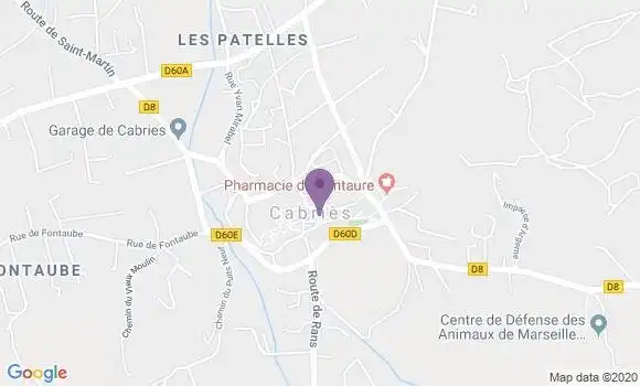 Localisation Cabries Bp - 13480