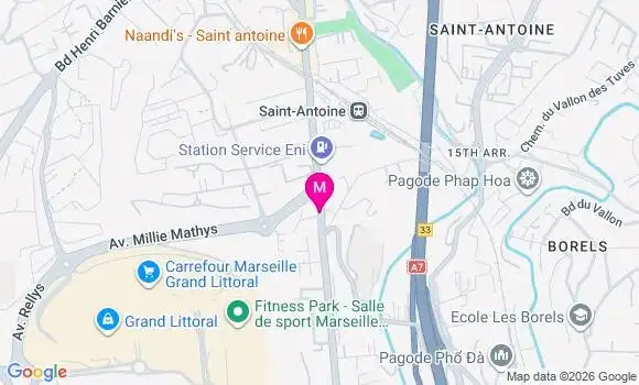 Localisation Carrefour - 13015