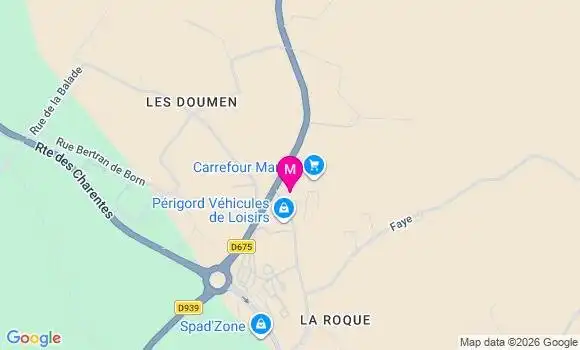 Localisation Carrefour Market - 24310