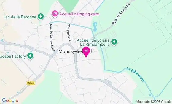 Localisation Moussy le Neuf Gaulle - 77230