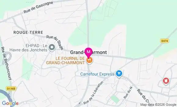 Localisation Grand Charmont Curie - 25200