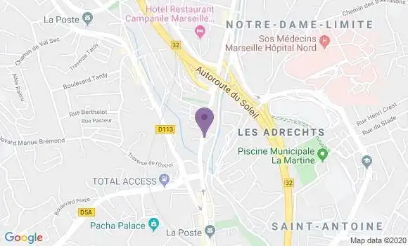 Localisation Marseille Notre Dame Limite Bp - 13015
