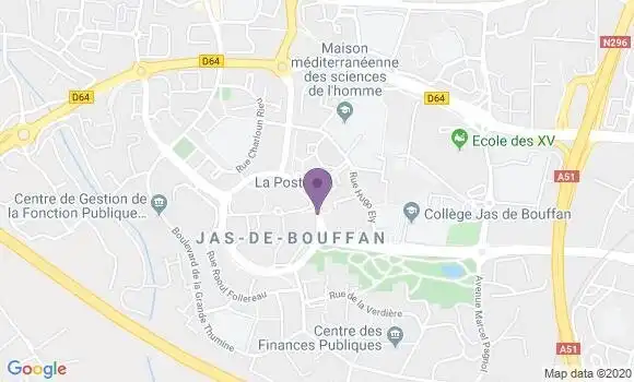 Localisation Aix En Provence Jas de Bouffan - 13090