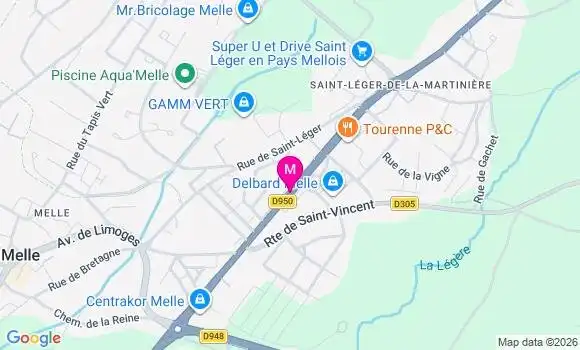 Localisation Intermarche - 79500