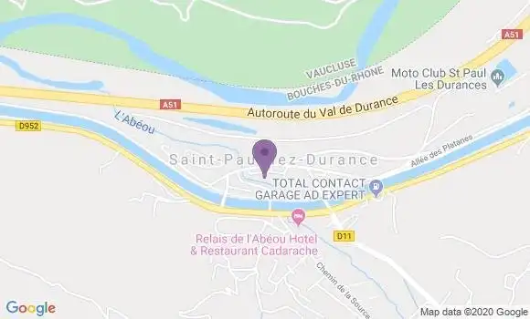 Localisation St Paul lez Durance Cadarache Bp - 13115