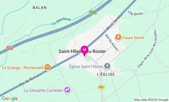 Localisation Saint Hilaire du Rosier Français - 38840
