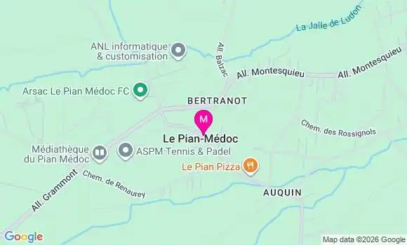 Localisation Le Pian Medoc - 33290