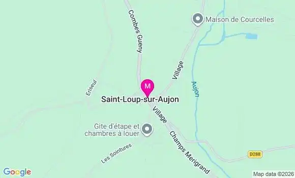 Localisation Saint Loup sur Aujon - 52210