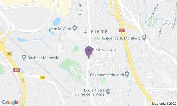 Localisation Marseille la Viste Bp - 13015