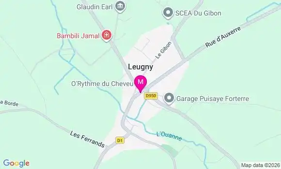 Localisation Leugny - 89130