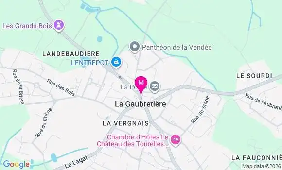 Localisation La Gaubretiere de la Gaub - 85130
