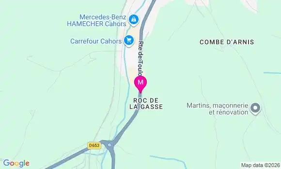 Localisation Carrefour - 46000