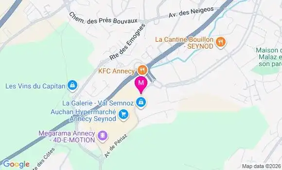 Localisation Auchan Hyper - 74600
