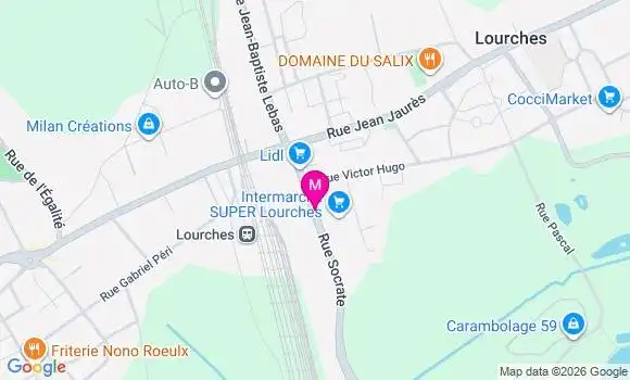 Localisation Intermarche - 59156