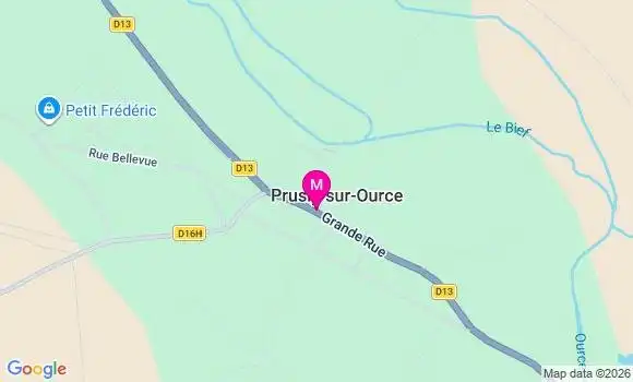 Localisation Prusly sur Ource - 21400