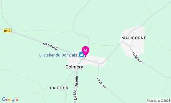 Localisation Colmery - 58350