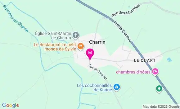 Localisation Charrin - 58300