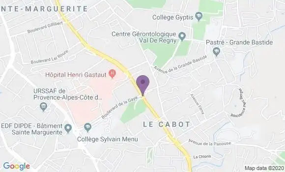Localisation Marseille le Cabot Bp - 13009
