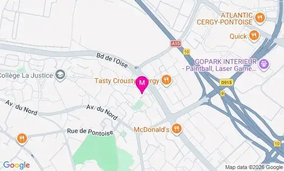Localisation Cergy Linandes - 95000