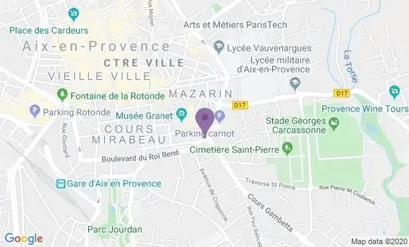Localisation Aix En Provence Gambetta Bp - 13100