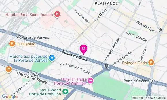 Localisation Paris Brune - 75014