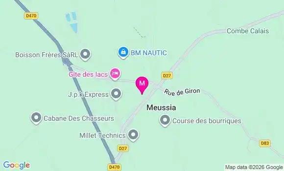 Localisation Meussia - 39260