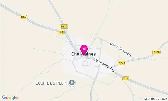 Localisation Chalvraines - 52700