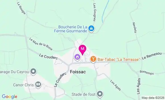 Localisation Foissac - 12260