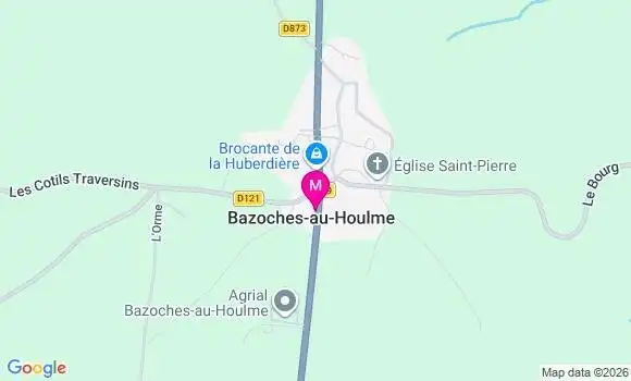 Localisation Bazoches au Houlme - 61210