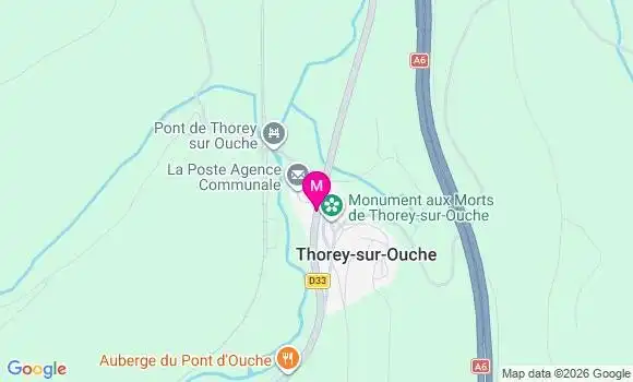 Localisation Thorey sur Ouche - 21360
