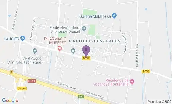 Localisation Raphele les Arles Bp - 13280