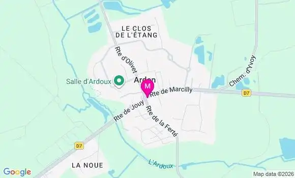 Localisation Ardon - 45160