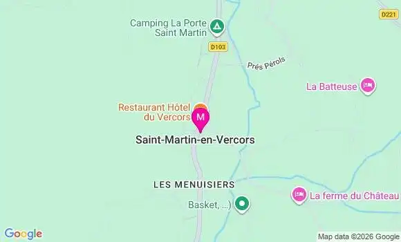 Localisation Saint Martin en Vercors - 26420