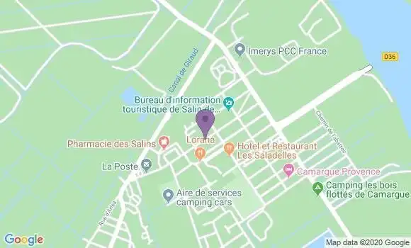 Localisation Arles Salin de Giraud Bp - 13129