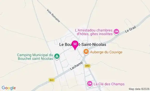 Localisation Le Bouchet Saint Nicolas - 43510