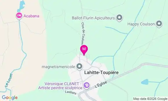 Localisation Lahitte Toupiere - 65700