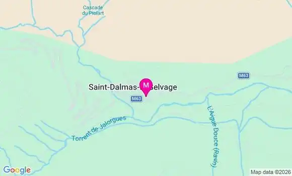 Localisation Saint Dalmas le Selvage - 06660