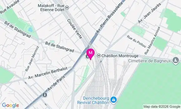 Localisation Chatillon Maison Blanche - 92320