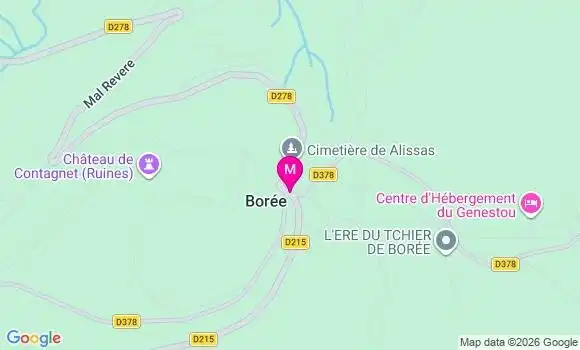 Localisation Boree - 07310