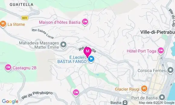 Localisation Bastia l