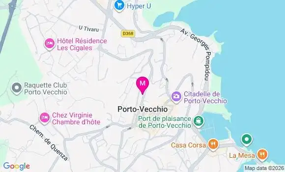 Localisation Porto Vecchio Ville Haute - 20137