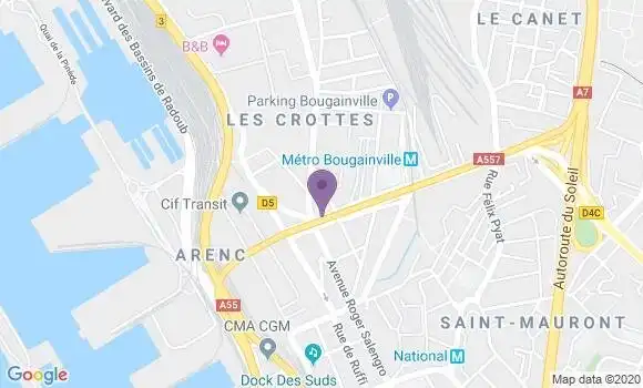 Localisation Marseille Arenc - 13015