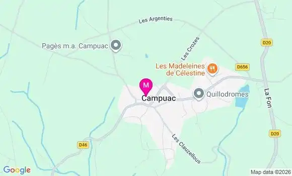 Localisation Campuac - 12580