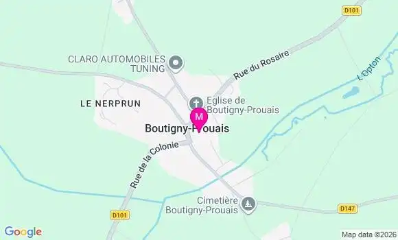 Localisation Boutigny Prouais - 28410