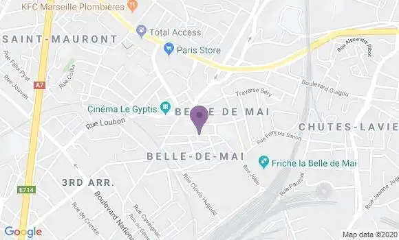 Localisation Marseille Belle de Mai - 13003