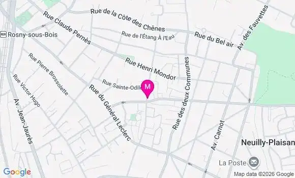 Localisation Rosny sous Bois - 93110