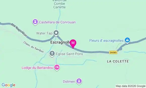 Localisation Escragnolles - 06460