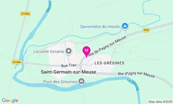 Localisation Saint Germain sur Meuse - 55140