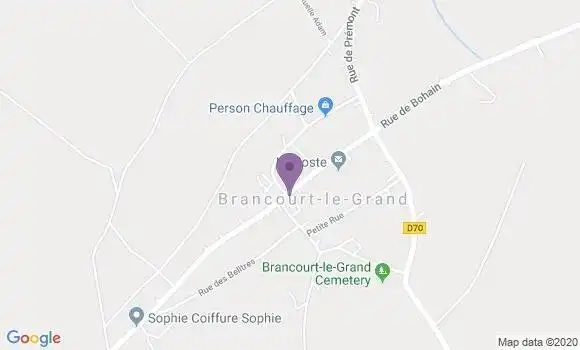 Localisation Brancourt le Grand Bp - 02110